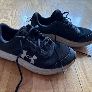 Under Armour Black and White Running Shoes